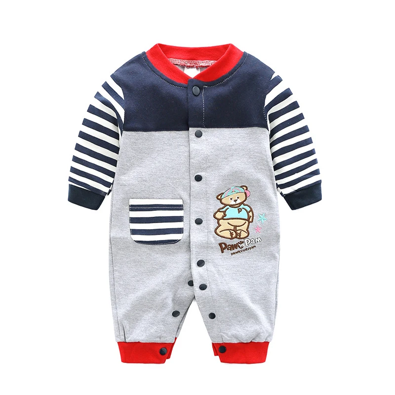 2017 детские комбинезоны с длинными рукавами Одежда для новорожденных боди одежда