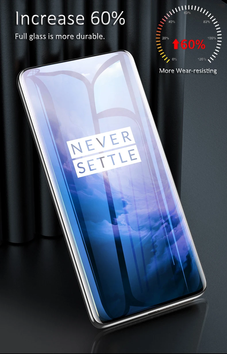 Для Oneplus 7 Pro закаленное стекло Полный экран протектор для One plus 7 Oneplus7 Pro Защитное стекло для экрана Защитная стеклянная пленка