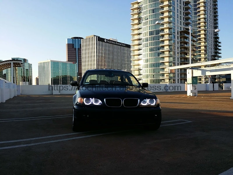 HochiTech для BMW 98 05 E46 sedan touring with PROJECTORS автомобильный Стайлинг молочно белый Halo light SMD LED