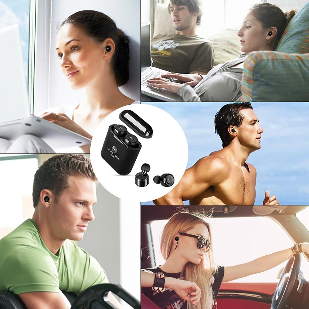 Bluetooth наушники X3T TWS с зарядным устройством 600 мА · ч|Наушники и гарнитуры| |