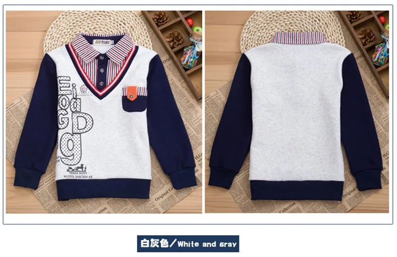 Весна Осень брендовые рубашки для мальчиков Blusas Повседневные детские топы футболки детская одежда Блуза для мальчика рубашка 1 шт. хлопок детская одежда От 2 до 13 лет