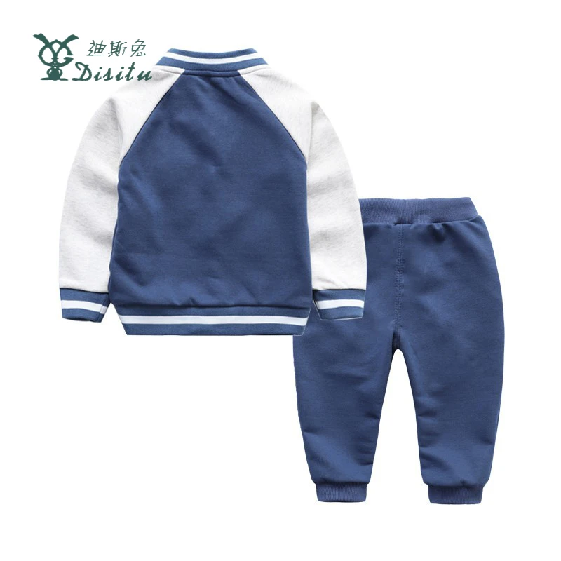 DISITU Brand Kids Clothes 2017 Autumn Baby Boys&ampGirls Clothing Sets Single Breasted Coat And Jacket Pants Free Shipping | Детская
