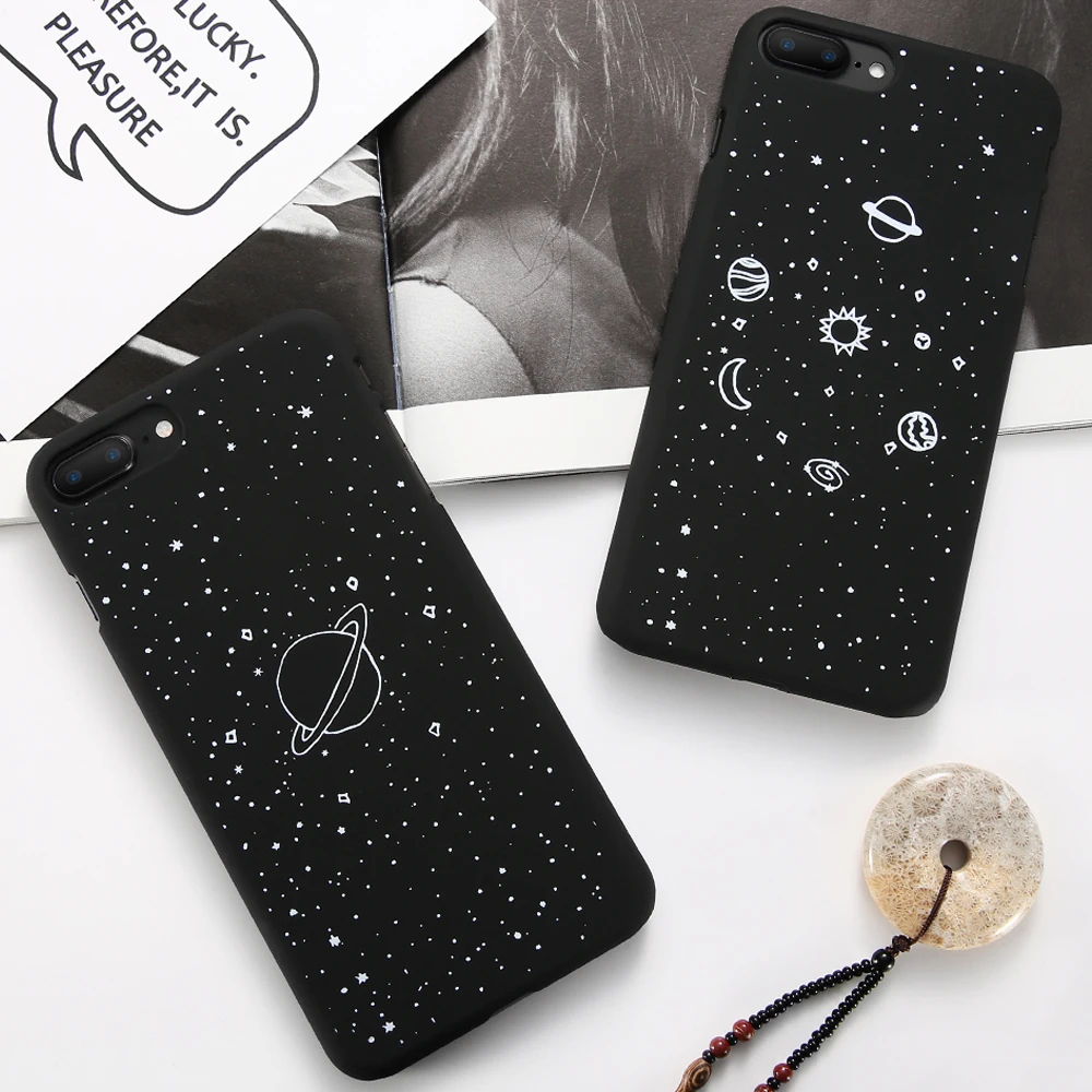 Модный космический Телефон чехол для iPhone 6 S 7 8 Plus 5 5S SE X XS Max XR планета Луна Звезда