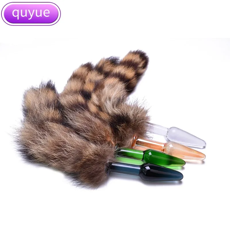 Quyue стеклянный анальный фаллоимитатор анальная пробка анальные бусы эротические