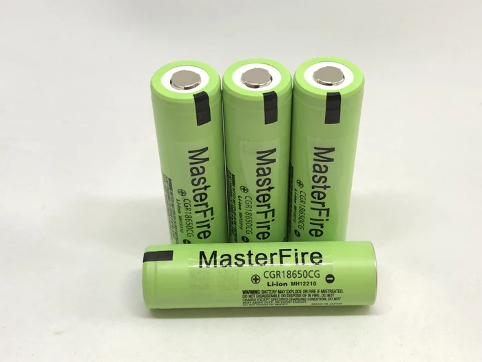

MasterFire 4PCS/LOT Original CGR18650CG 18650 3.7V 2250mAh Rechargeable Battery Lithium Batteries For Panasonic