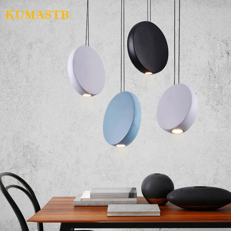 Современный круглое лунное ожерелье Подвесной светильник столовая Спальня