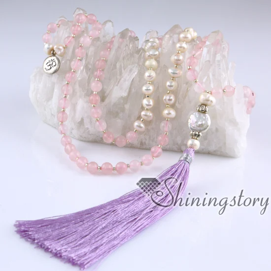 Ожерелье из пресноводного жемчуга искусственное ожерелье браслет 108 mala