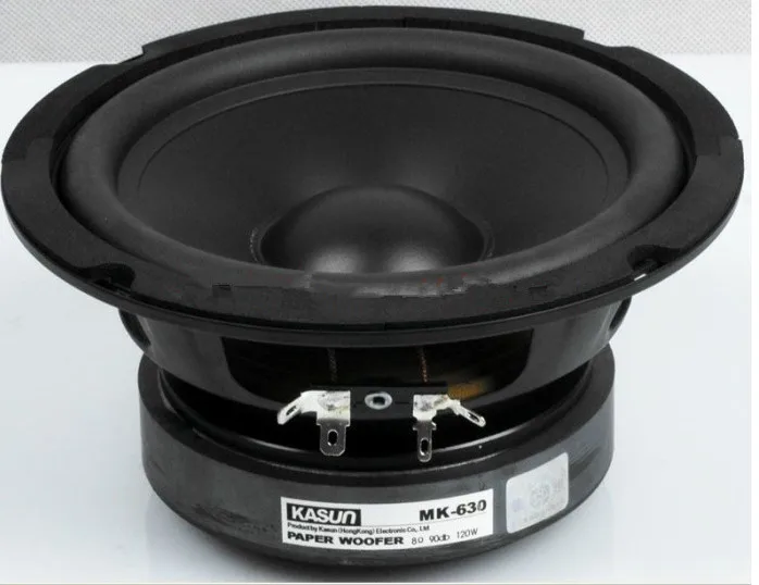 1 шт. Hi-Fi серия бумажный НЧ-динамик низкочастотный громкоговоритель динамики MK-630 колонки 6,5 дюймов 120 Вт 8 Ом для усилителя