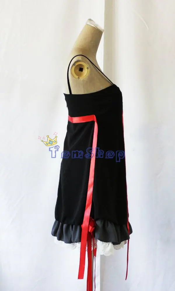 Anime Guilty Crown Inori Yuzuriha Black Short Mini Dress Sexy Cosplay Dresses Women Girls Halloween Costumes Free Shipping |