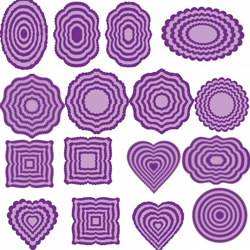 Различные неправильные слои рамки металлической прорезной трафарет для окраски