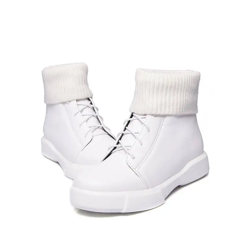 

MORAZORA 2020 new arrival pu round toe autumn winter ladies boots lace up fashion ankle boots for women black flat shoes woman