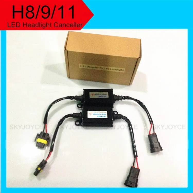 2X12 В H11 Светодиодный подавитель фар светодиодный авто лампы для H8 H9 комплект