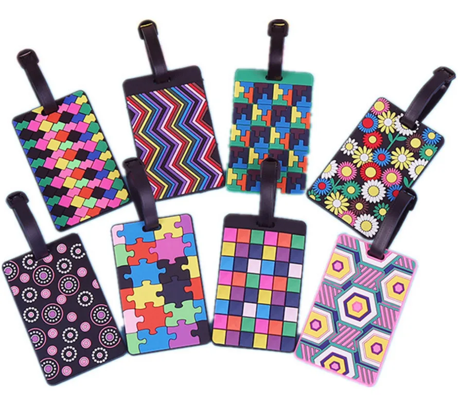 Новая бирка для багажа многоцветная головоломка силикагель чемодан ID адрес