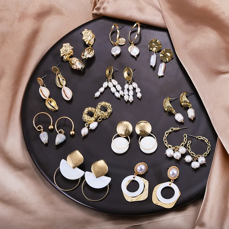 Серьги с пресноводным жемчугом для женщин серьги подвески натуральным морским