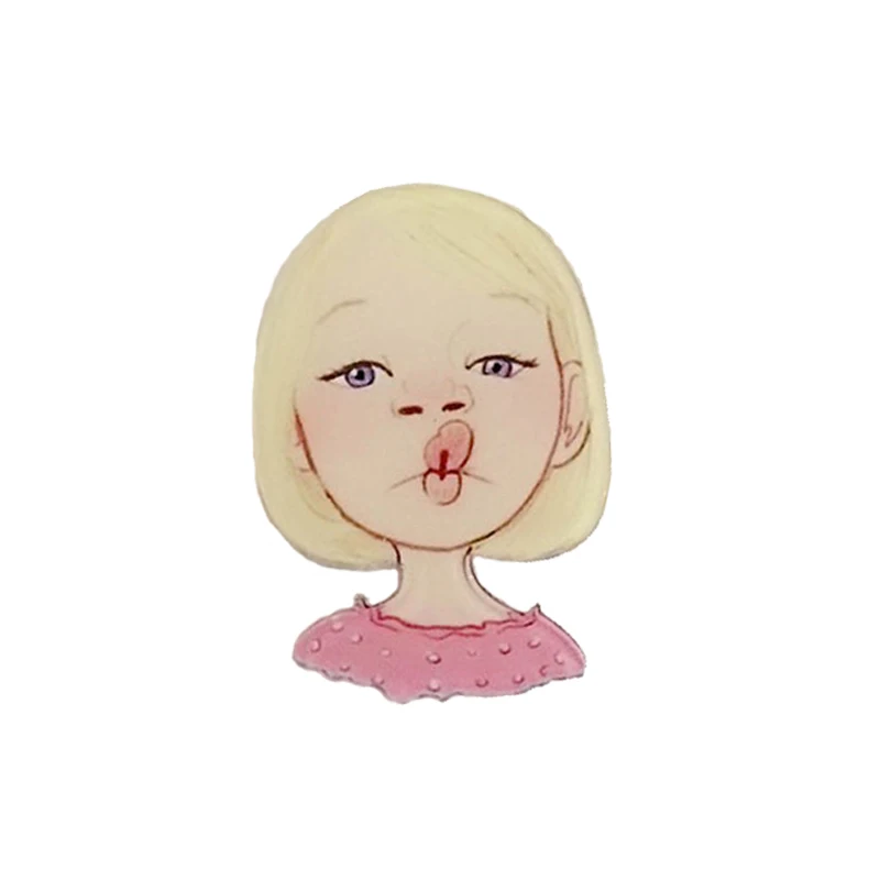 1 шт. фрукты и животные акриловые Значки на рюкзак значки на одежду Kawaii бейдж; брошь на булавке - Цвет: A0311