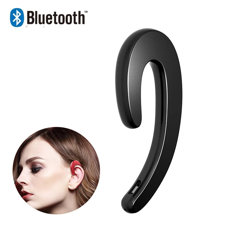 Беспроводные наушники Bluetooth с ушным крючком безболезненная гарнитура для iPhone Xiaomi