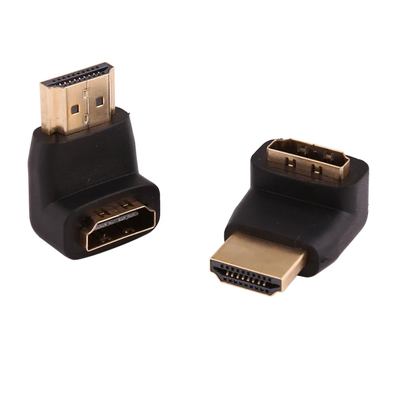 2 шт. HDMI Кабельные адаптеры конвертеры 270/90 градусов угол папа к hdmi Женский для 1080P