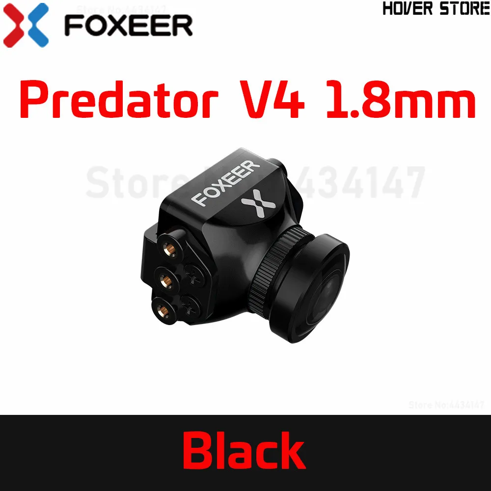 Black 1.8mm Foxeer Хищник V4 FPV Камера быстроходный беспилотный Радиоуправляемый летательный аппарат мини Камера 16:9/4:3 PAL/NTSC переключаемая мини fpv-камера Супер WDR, osd 4 мс и продолжительности полового акта Upgarded Preda - Цвет: Black 1.8mm