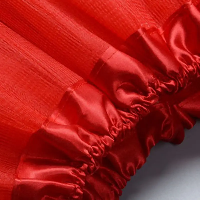 Юбка для девочек трехслойная юбка пачка маленьких однотонный балетный