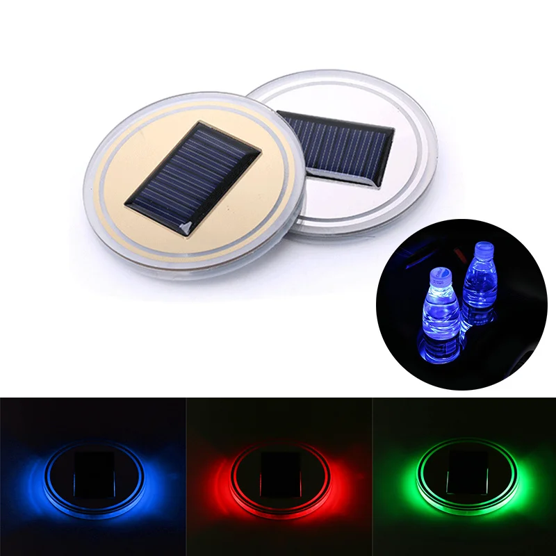 Автомобильный подстаканник на солнечной батарее 1 шт. универсальный