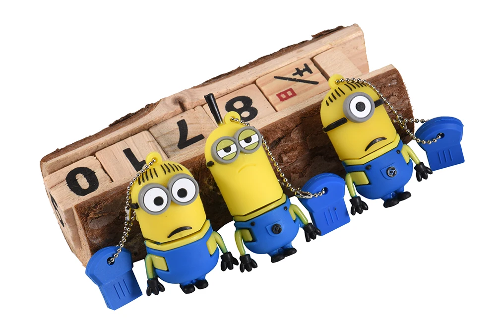 JASTER Funny Minions Memory Stick 8GB 4GB 16GB Милый мультяшный флеш-накопитель 32GB 64GB Usb флеш-накопитель Флешка USB 2,0