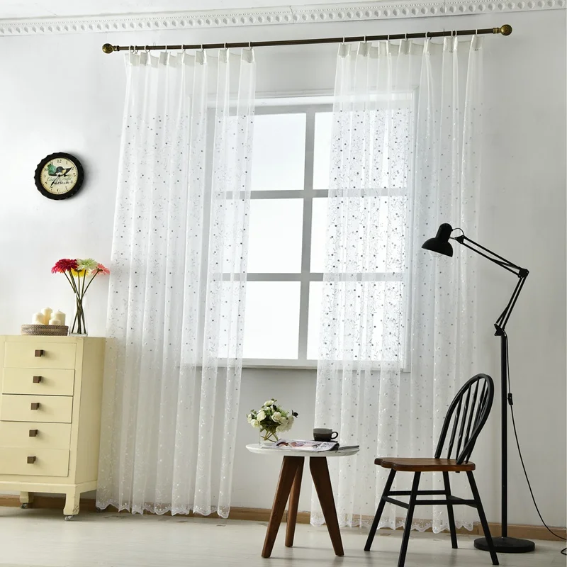 Вышитые тюлевые шторы для гостиной спальни гостиницы роскошные европейские