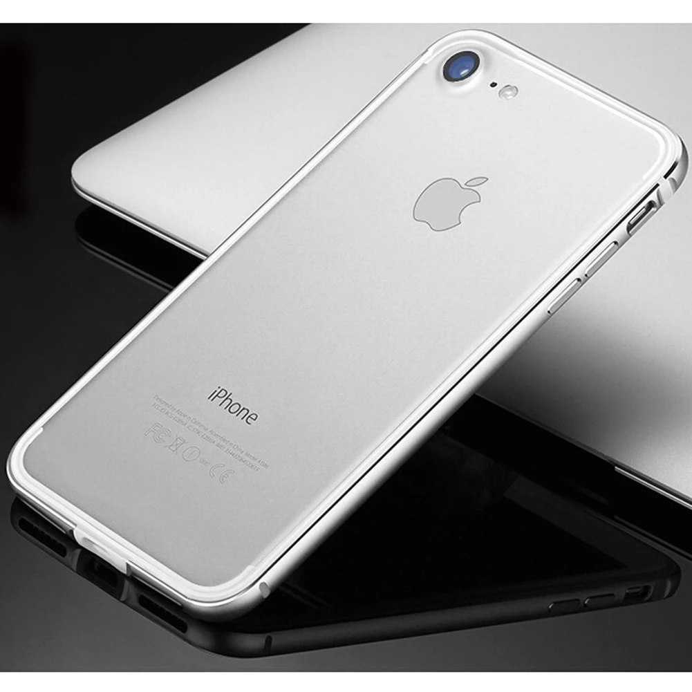 Гибкий силиконовый алюминиевый бампер чехол для iPhone XS Max XR XS Роскошный Жесткий металлический каркас мягкий резиновый боковой противоударный бампер - Цвет: Silver