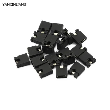 

100PCS Pitch 2.0mm Pin Header Shorting Cap Jumper Cap Short Block Black
