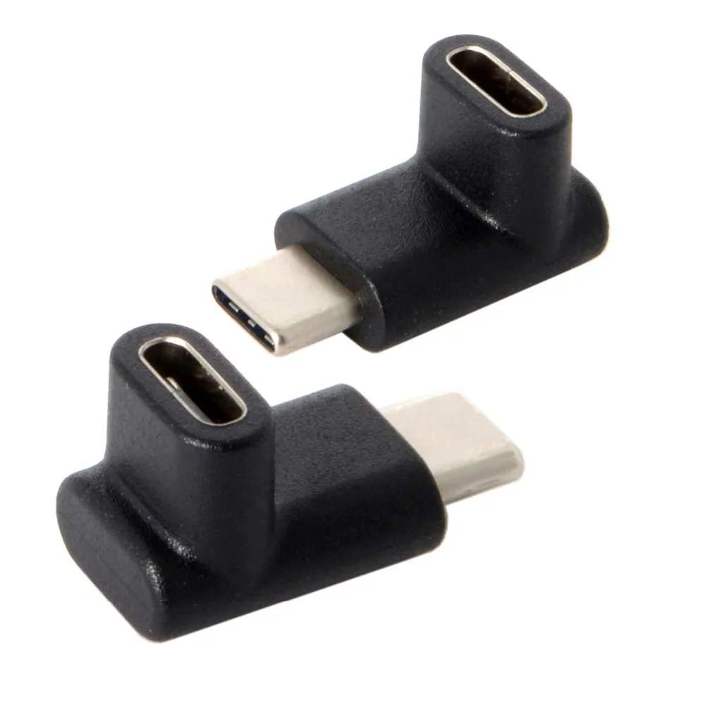 Двусторонний удлинитель USB 3. 0 Type C папа Мама угол 90 градусов вверх или вниз для