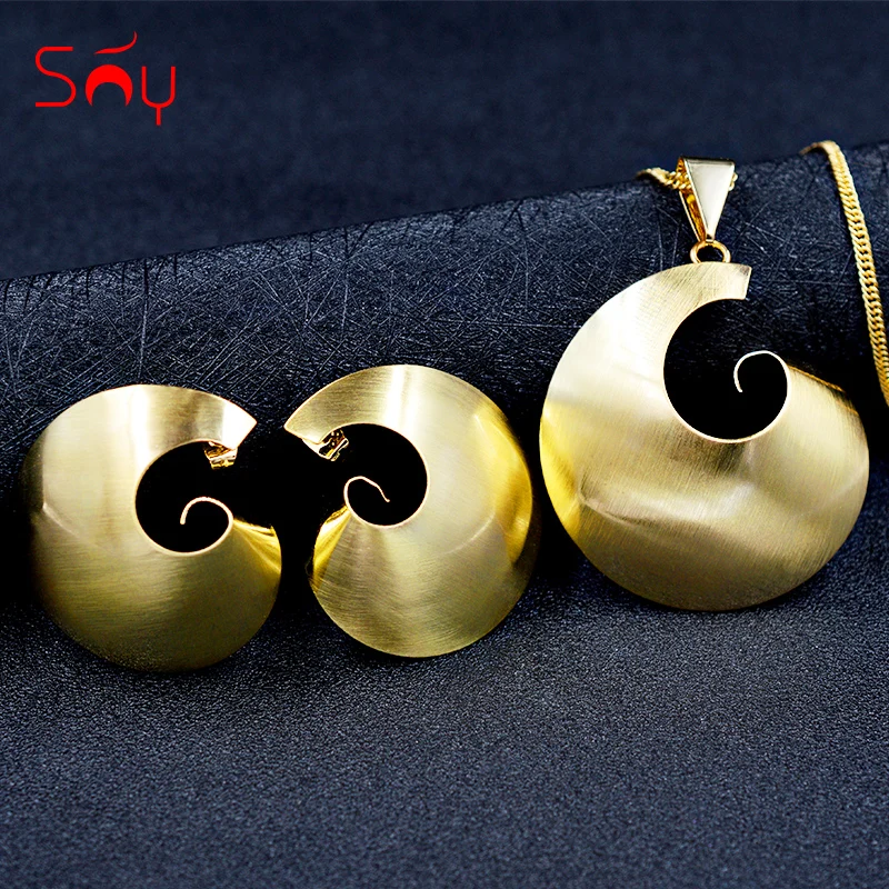 Массивные ювелирные изделия Sunny Jewelry роскошный модный комплект украшений серьги