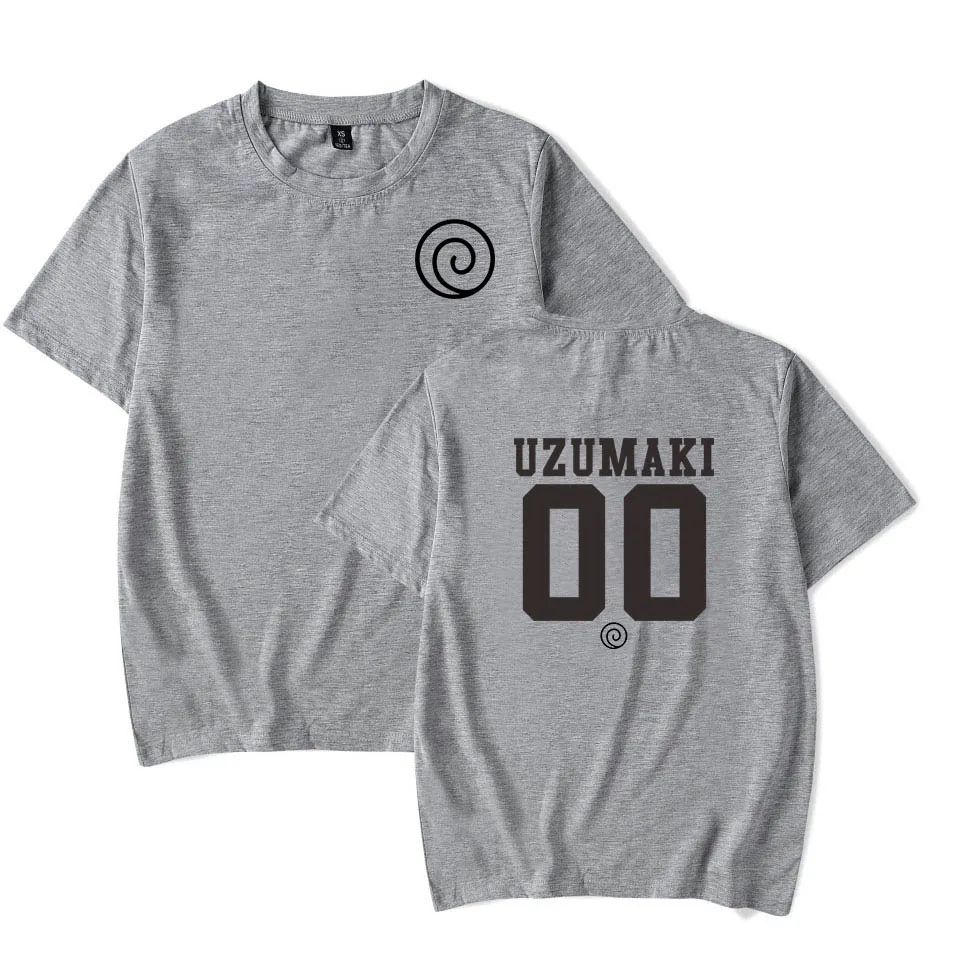 Летняя новая брендовая футболка Uchiha Uzumaki Hatake Clan с принтом логотипа и коротким