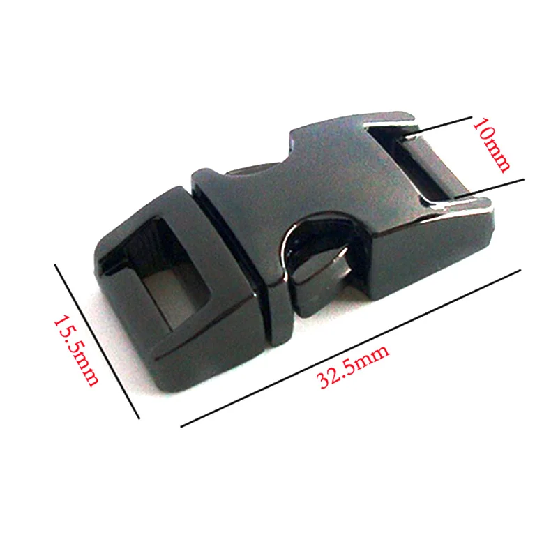 5 шт./лот изогнутые металлические пряжки для поясной сумки Паракорд аксессуары