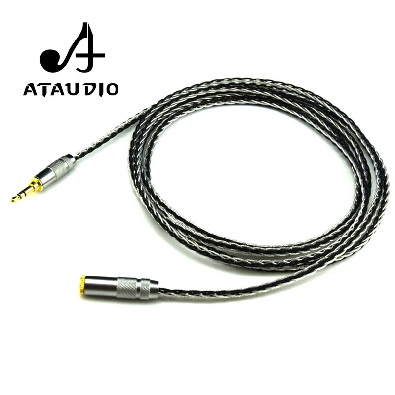 Аудио удлинитель ATAUDIO Hifi 3 5 мм высококачественный посеребренный стерео кабель