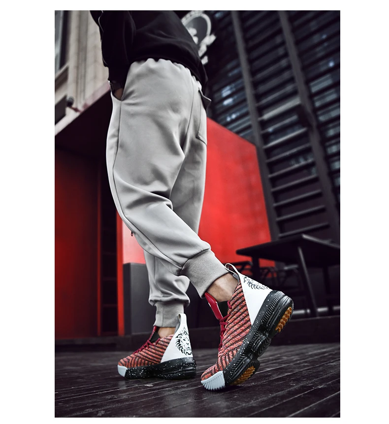 High Ankle Basketball Shoes Men Women Cushioning Breathable Basketball Sneakers Anti-skid Training Boots Outdoor Man Sport Shoes