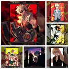 My boku no hero Академия Bakugou Katsuki x Midoriya Izuku Аниме Манга настенный плакат свиток