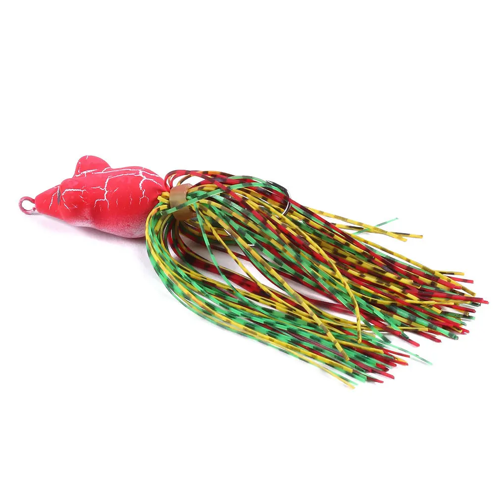 5 шт. пластиковая приманка Лягушка Мягкая 7 г 90 мм силиконовая с бородой Snakehead для