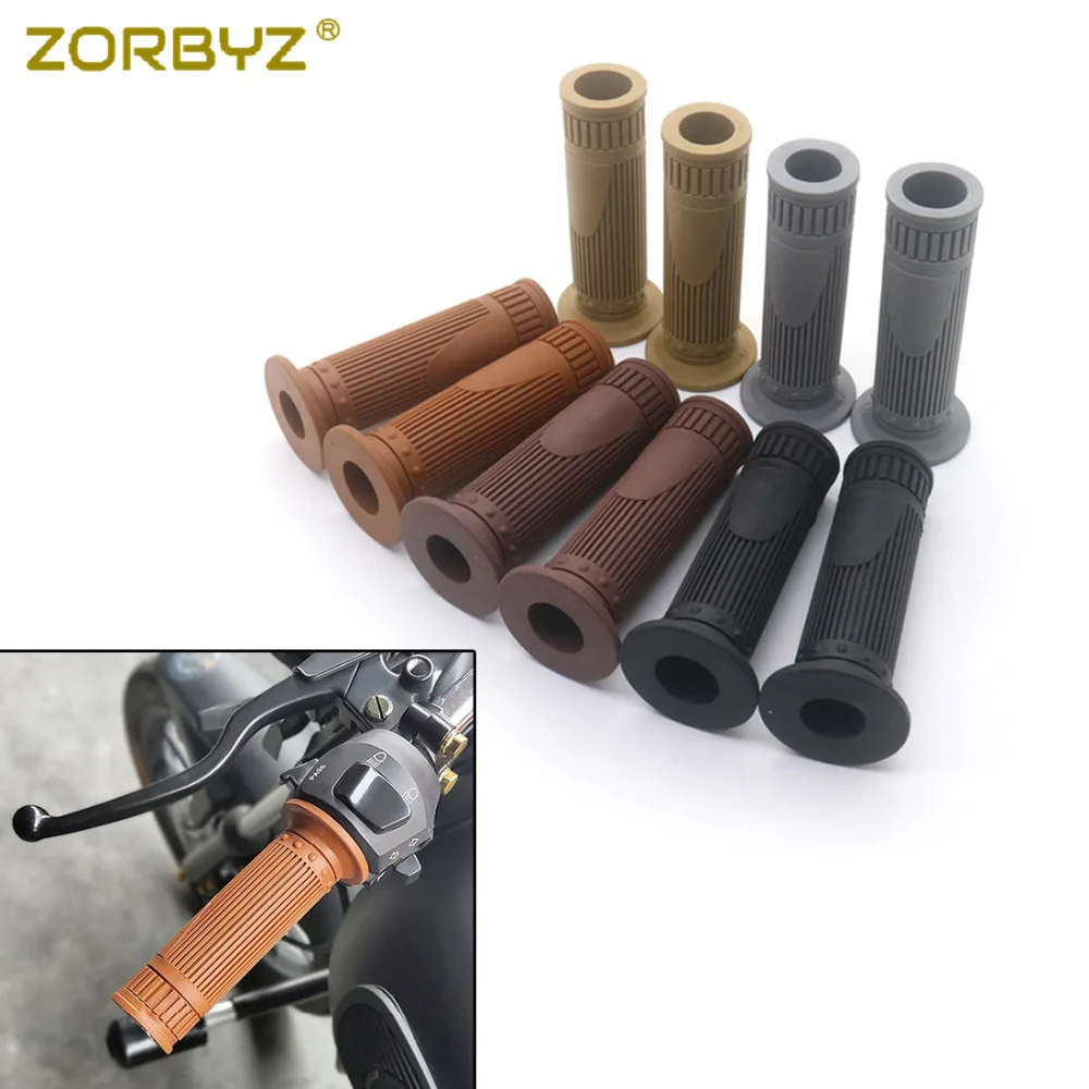 ZORBYZ Универсальный руль мотоцикла 22 мм 7/8 &quotрезиновая рукоятка для Kawasaki Suzuki Honda KTM