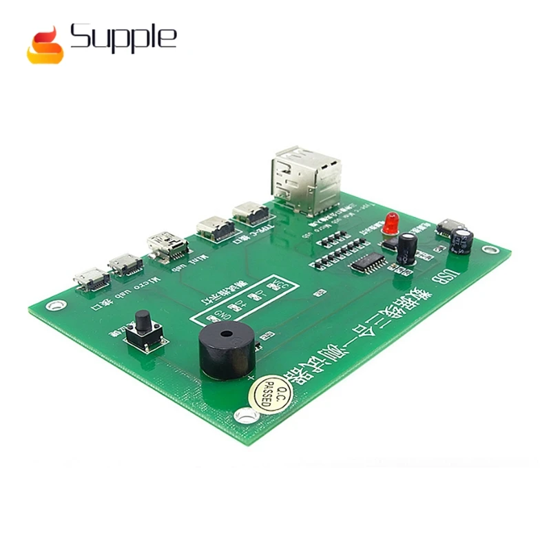 Гибкий USB кабель тестер зарядки Тестовая карта tpye-c mini micro 3 в 1 тестовое