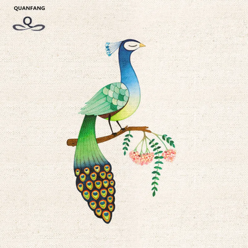 Окрашенная вручную ткань из хлопка и льна для шитья своими руками Лоскутная