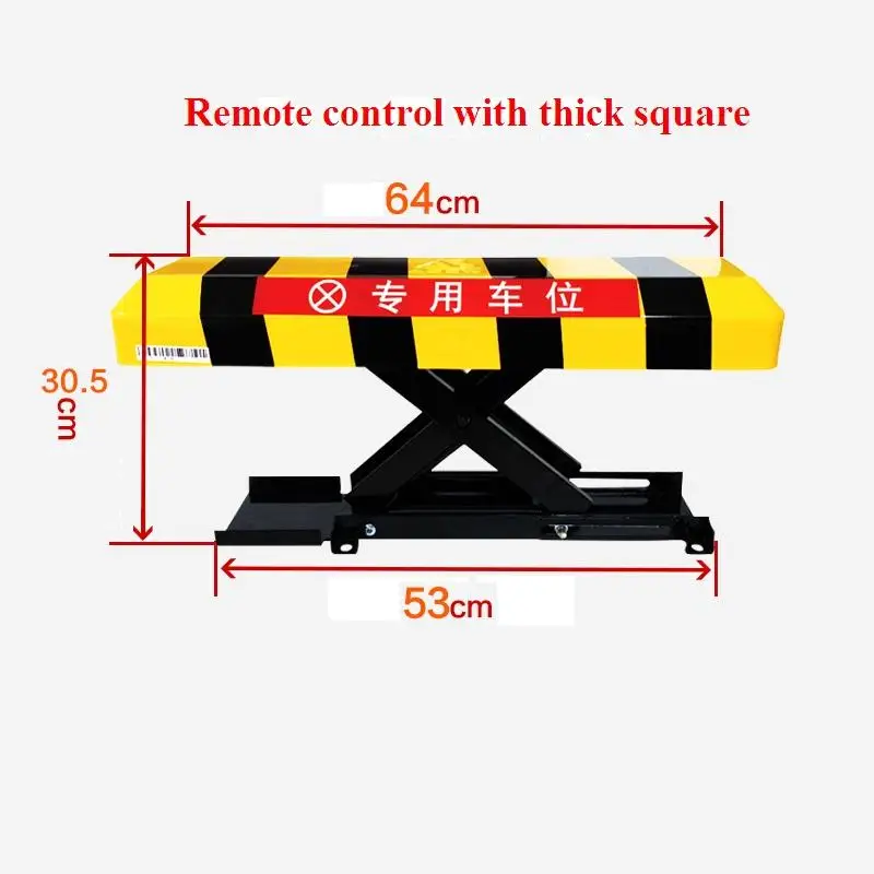 

Remote Control Car Parking Barrier, parking space barrier height 305mm parking post barrier bollard