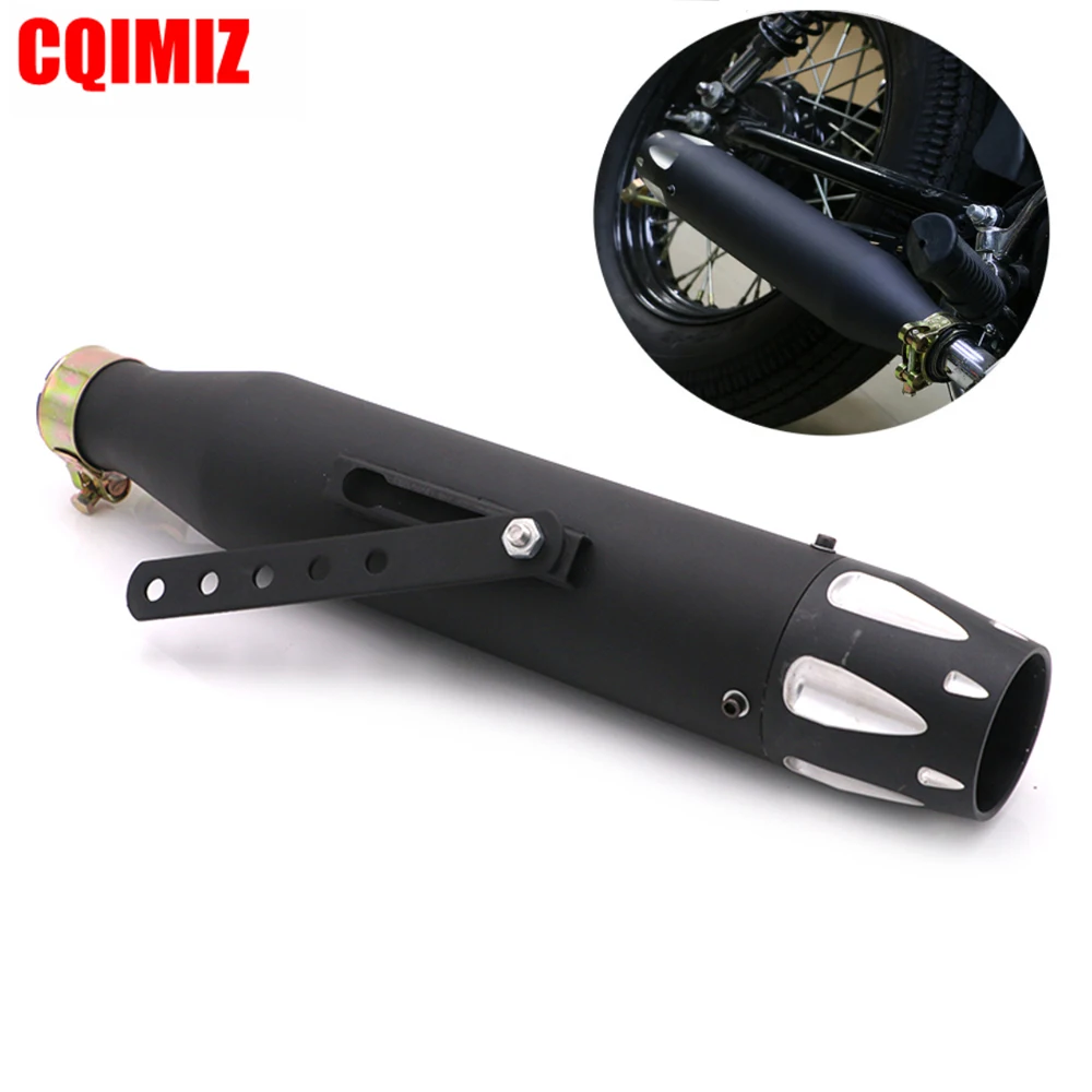 Универсальный черный Винтажный Классический мотоциклетный глушитель выхлопная