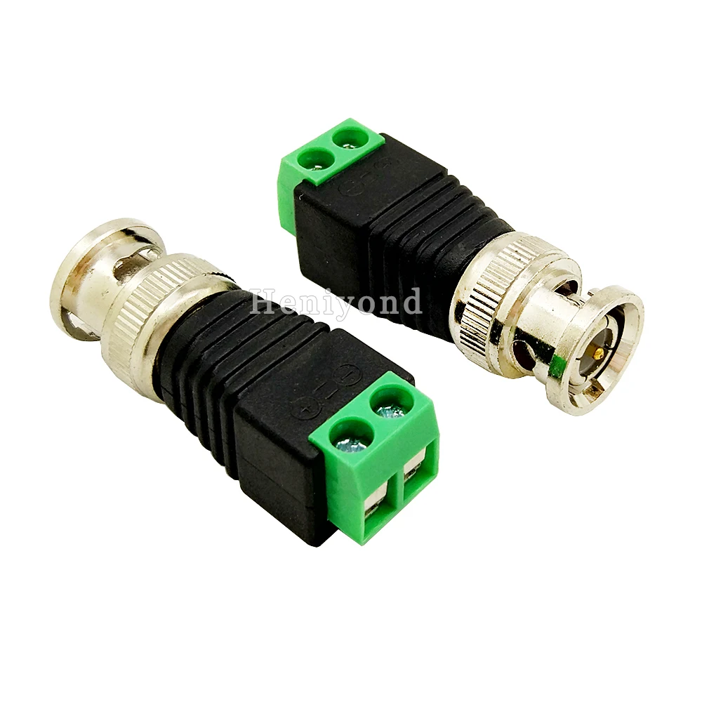 10 шт. BNC Штекерный разъем Коаксиальный CAT5 для камеры видеонаблюдения UTP видео