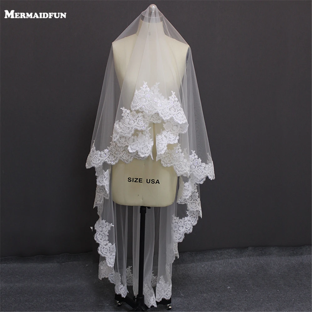 Один слой 2 метра полная кромка кружевная красивая без гребня белая цвета