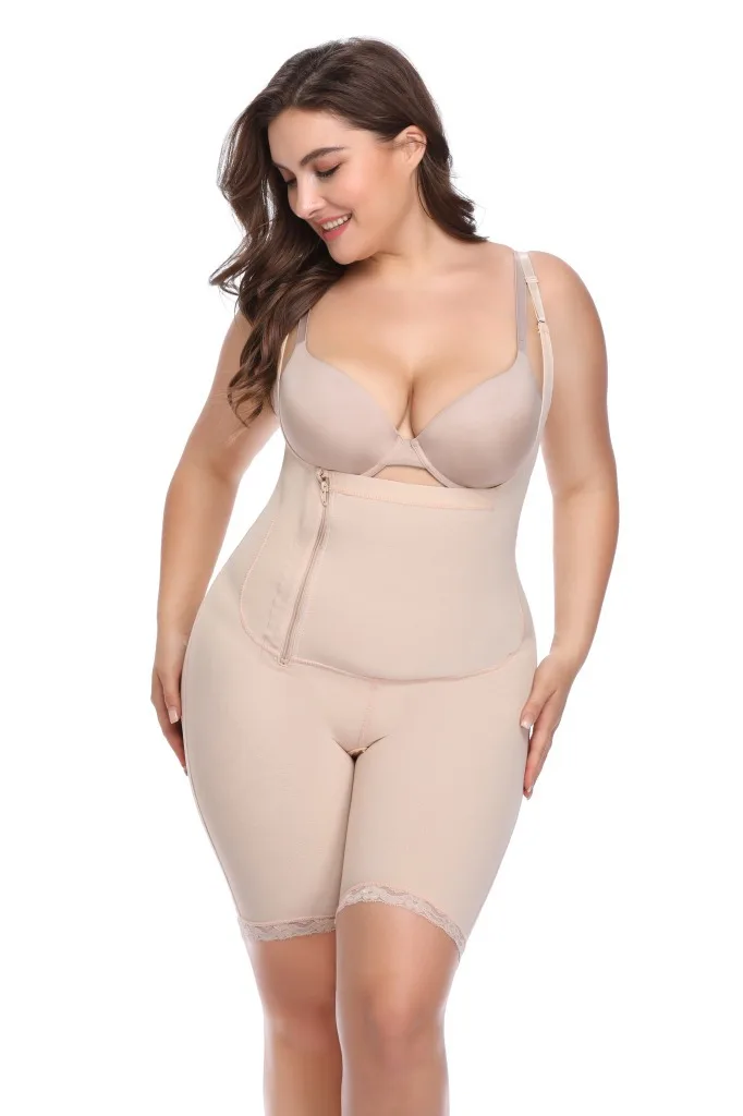 Утягивающий корсет размера плюс для коррекции талии Корректирующее белье всего