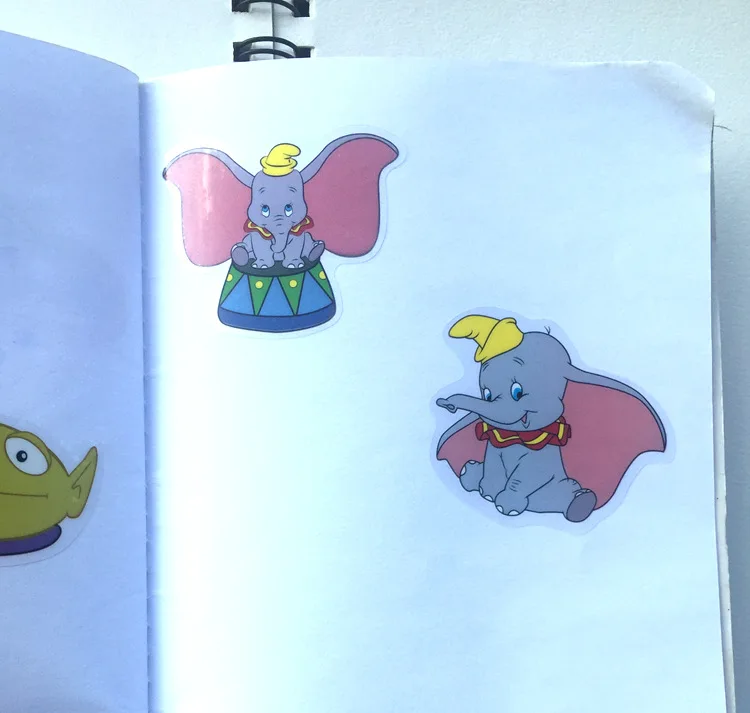 50 листов/партия милые Мультяшные аниме Dumbo elephant pegatinas наклейки Стикеры