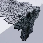 17x72 дюймов Хэллоуин украшение паутина настольная дорожка призрак паук веб-сетка декор стола фестиваль настольные украшения принадлежности