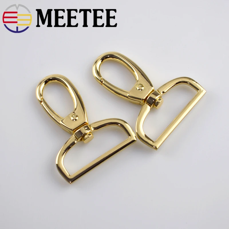 2 шт. Meetee 38 мм металлическая пряжка для сумки багажные застежки Поворотный замок