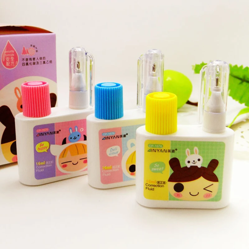 Симпатичная корректирующая кисть для жидкости Coloffice Kawaii 1 шт. два использования