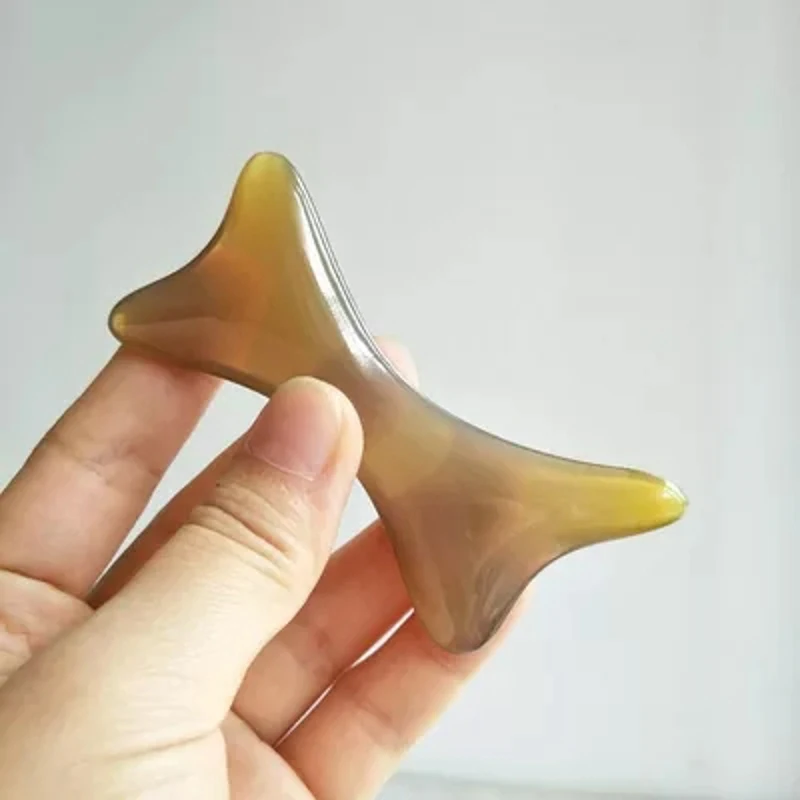

Handmade White Buffalo Horn Pencil Point Bone Shaped Scraping Massage Piece Full Body Universal Can Scrape Finger Nose Hot Sale