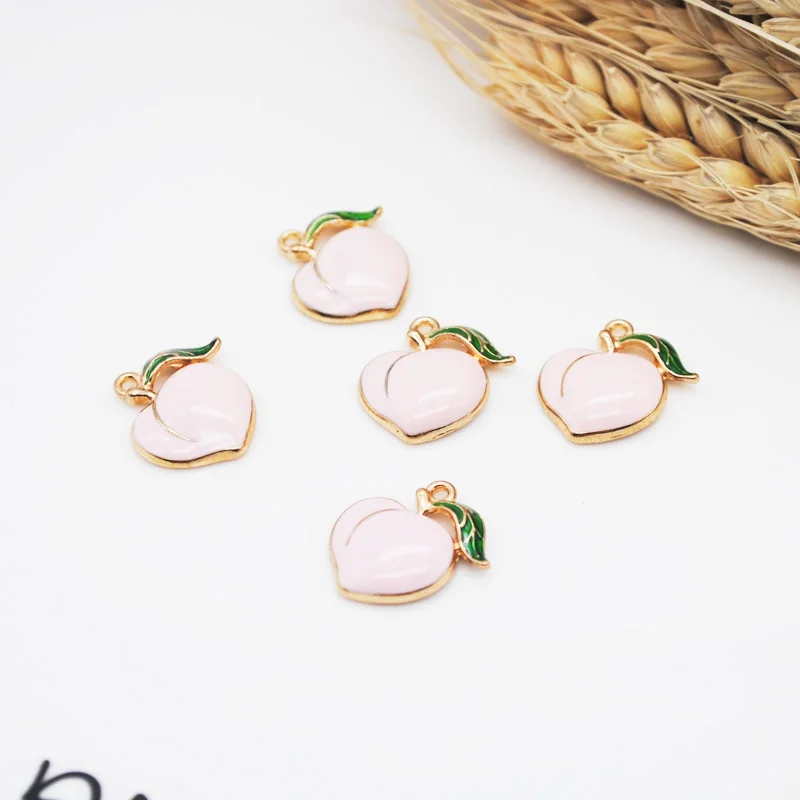 Подвеска в форме персика для сережек 20 шт./лот фурнитура изготовления ювелирных